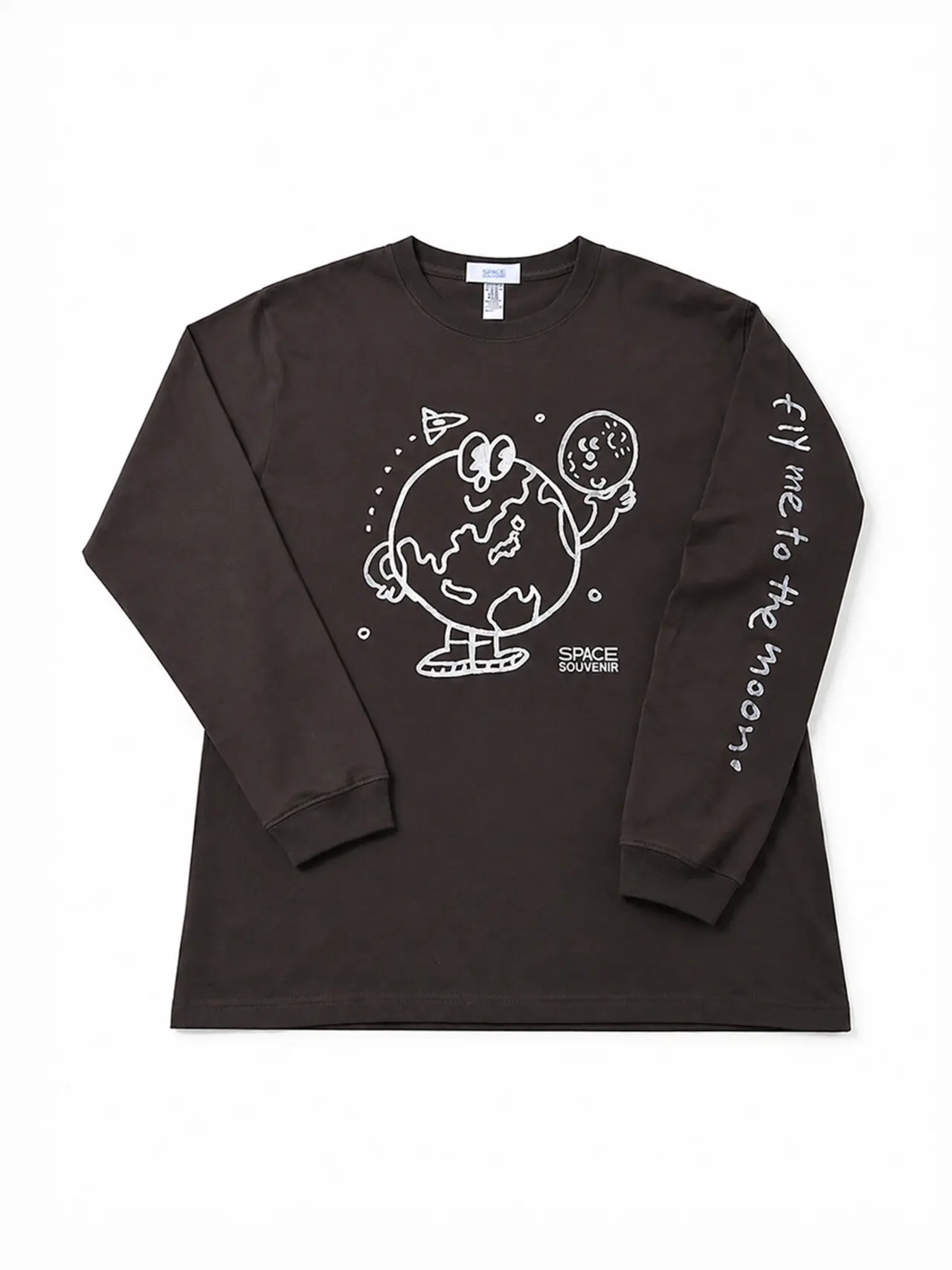 地球くん「友達は月」Long Tee