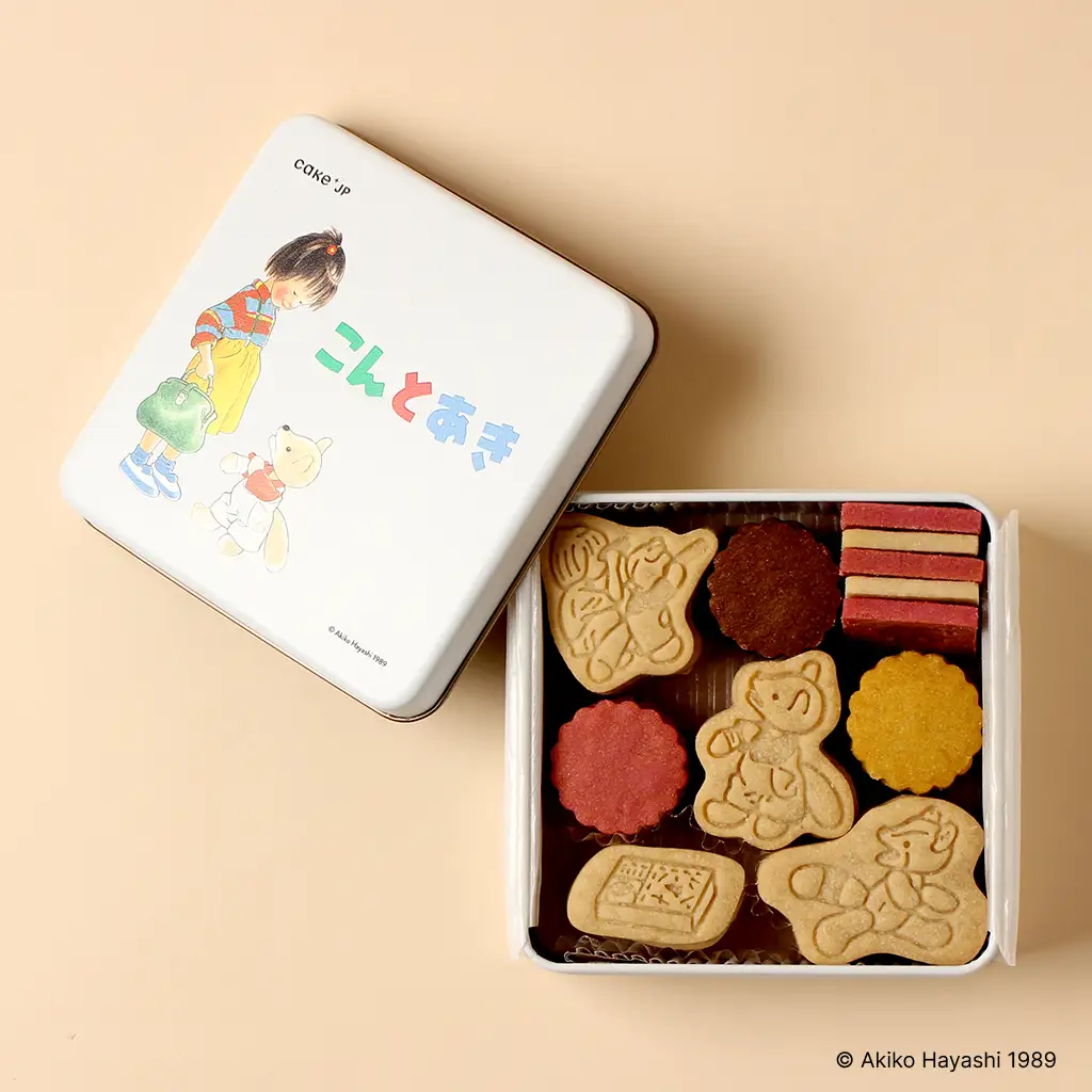 「こんとあき」クッキー缶